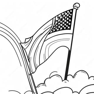 Patriotic Flag Coloring Page 13927-11259