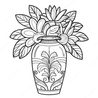 Vase Coloring Pages