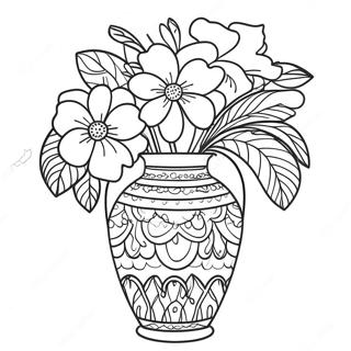 Vase Coloring Page 13986-11302