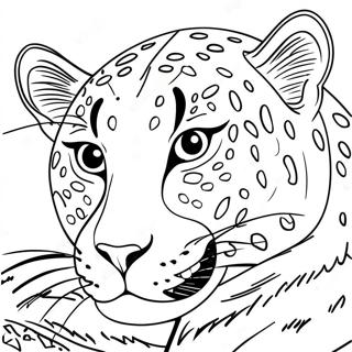 Leopard Coloring Pages