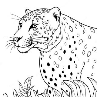 Leopard Coloring Page 1401-1162