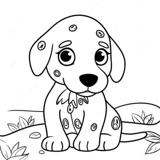 Dalmatian Puppy Coloring Page 14036-11337