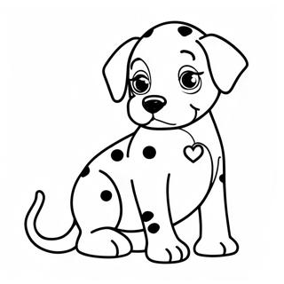 Dalmatian Puppy Coloring Page 14036-11338