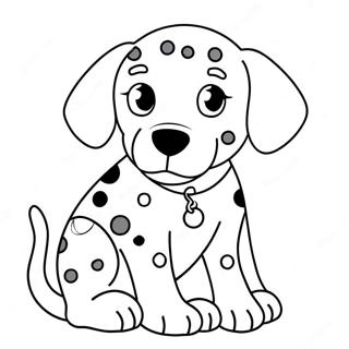 Dalmatian Puppy Coloring Page 14036-11340