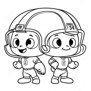 Cute Nfl Mascots Coloring Page 14047-11354