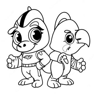 Cute Nfl Mascots Coloring Page 14047-11355