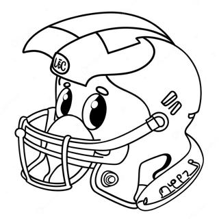 Cute Nfl Mascots Coloring Page 14047-11356