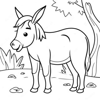 Donkey Coloring Pages