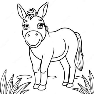 Donkey Coloring Page 14056-11360