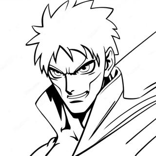 Ichigo Kurosaki Action Pose Coloring Page 14067-11369