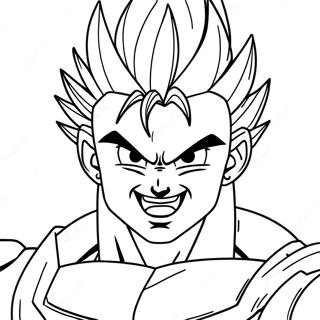 Gohan Beast Transformation Coloring Page 14096-11392