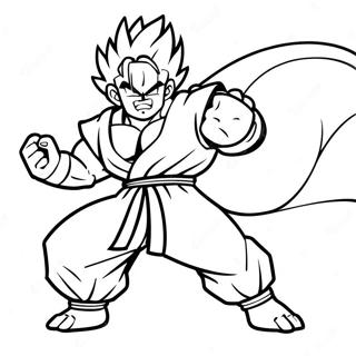 Gohan Beast In Battle Pose Coloring Page 14097-11393