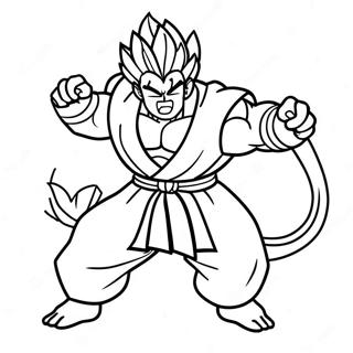 Gohan Beast In Battle Pose Coloring Page 14097-11396