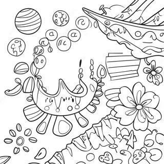 Collage Coloring Page For Kids 14106-11404