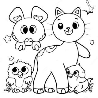 Fun Animal Collage Coloring Page 14107-11397