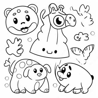 Fun Animal Collage Coloring Page 14107-11399