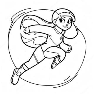 Kim Possible In Action Coloring Page 14127-11419