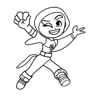 Kim Possible In Action Coloring Page 14127-11420