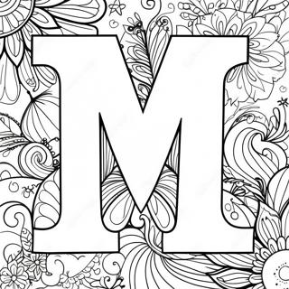 Magical Letter M Coloring Page 1412-1174