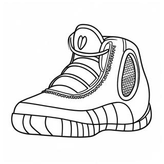 Yeezy Shoe Outline Coloring Page 14136-11423