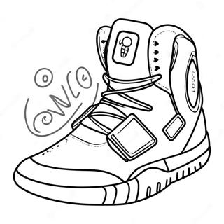 Yeezy Sneaker Design Coloring Page 14137-11425