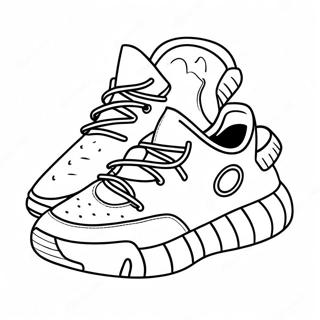 Yeezy Sneaker Design Coloring Page 14137-11427