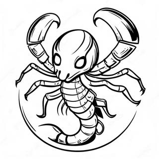 Scorpion Mortal Kombat Logo Coloring Page 14197-11473