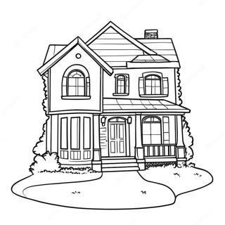 House Coloring Page 141-109