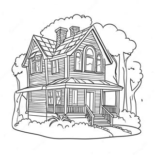 House Coloring Page 141-110