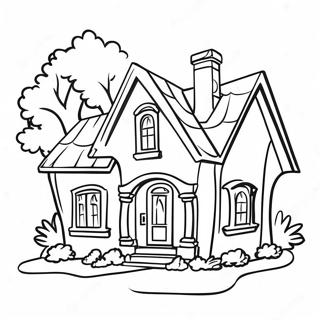 House Coloring Page 141-111