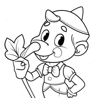 Pinocchio With Blue Fairy Coloring Page 14207-11483