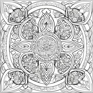 Intricate Celtic Patterns Coloring Page 14217-11492