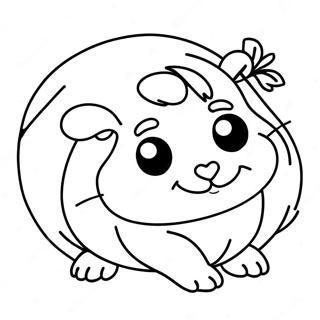 Guinea Pig Coloring Page 1421-1178