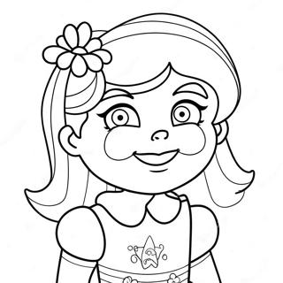 Sparkling Rainbow Brite Coloring Page 14247-11515