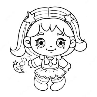 Sparkling Rainbow Brite Coloring Page 14247-11516