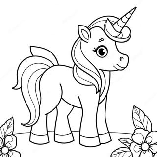 Adorable Cute Unicorn Coloring Pages