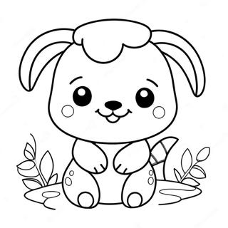 Kawaii Cute Animal Coloring Pages