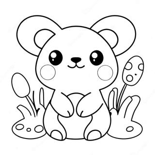 Kawaii Cute Animal Coloring Page 14276-11534