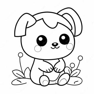 Kawaii Cute Animal Coloring Page 14276-11535