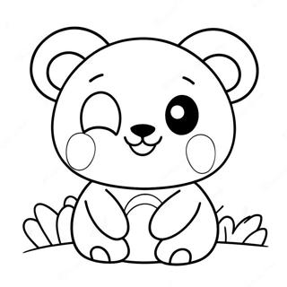 Kawaii Cute Animal Coloring Page 14276-11536