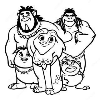 Croods Coloring Pages