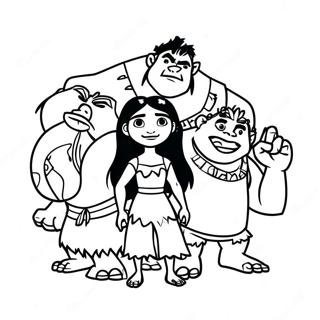 Croods Family Coloring Page 14286-11542