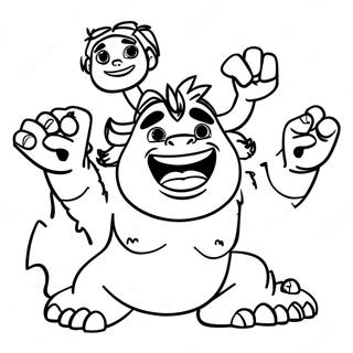 Adventurous Croods Coloring Page 14287-11547