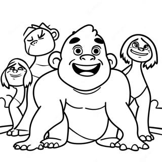 Adventurous Croods Coloring Page 14287-11548