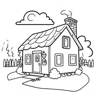 Cozy Cottage Coloring Page 142-120