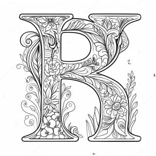 Letter For Adults Coloring Page 14326-11569