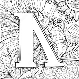 Letter For Adults Coloring Page 14326-11571