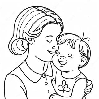 Sweet Moments With Mom Coloring Page 1432-1190