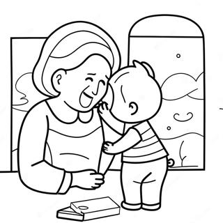 Sweet Moments With Mom Coloring Page 1432-1191