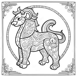 Chinese Zodiac Coloring Page 14336-11603